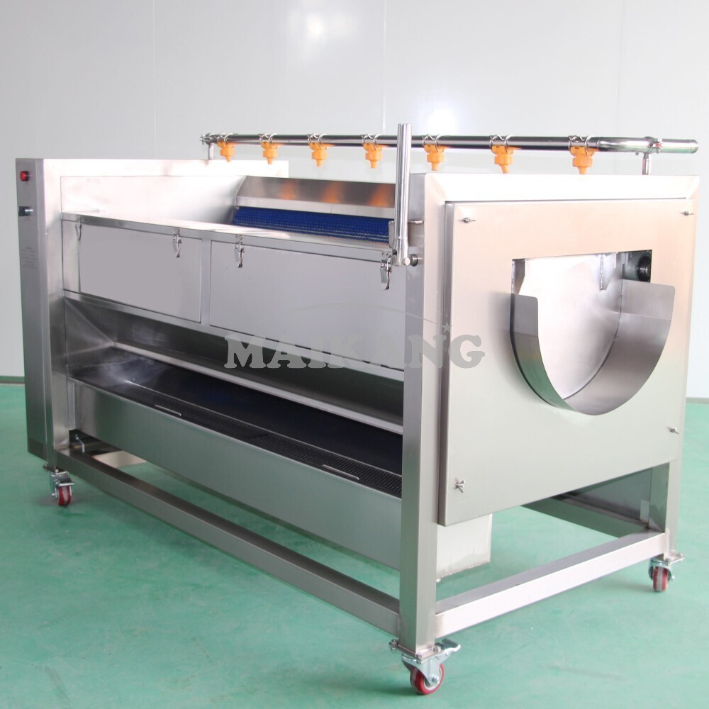 آلة التقشير والغسيل بالفرشاة