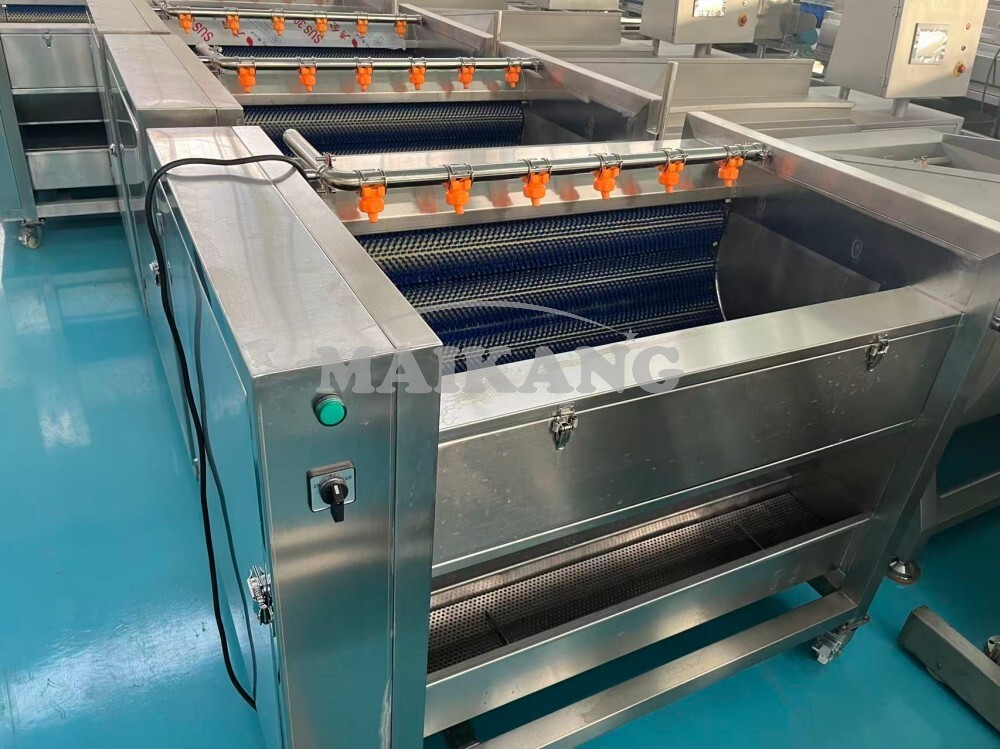 آلة التقشير والغسيل بالفرشاة