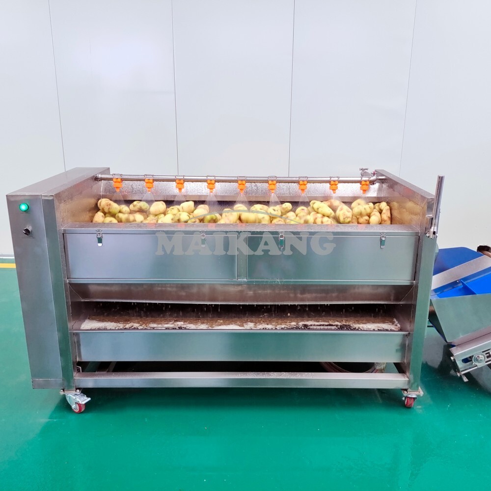 آلة التقشير والغسيل بالفرشاة