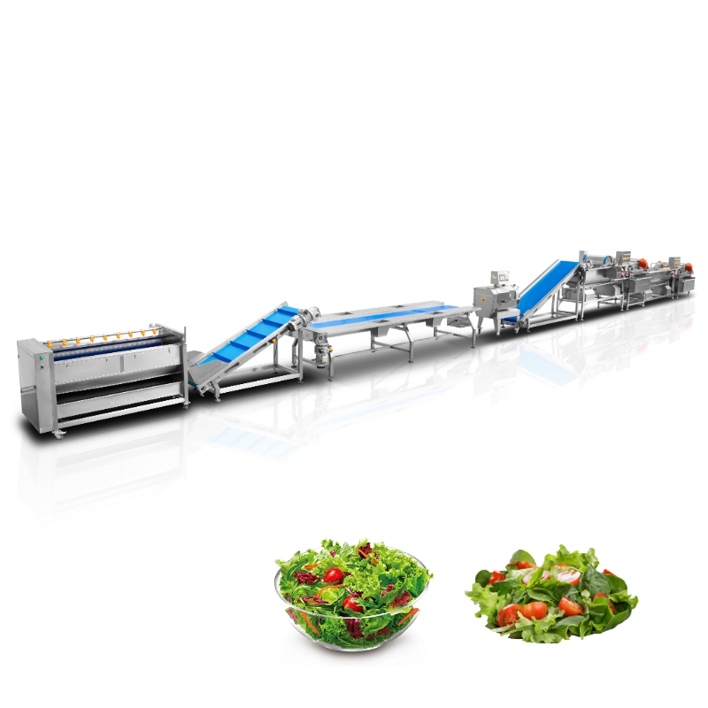 خطوط معالجة السلطات والخضروات الورقية