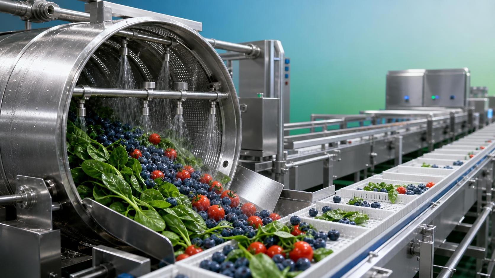 Using a Rotary Washer Machine for Delicate Produce: How to Limit Product Damage
