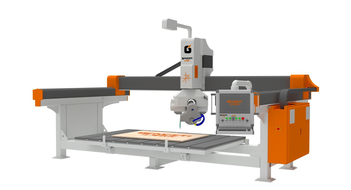 ترقية موديل جديد 5 Axis CNC Bridge Saw GQ-3220DSM