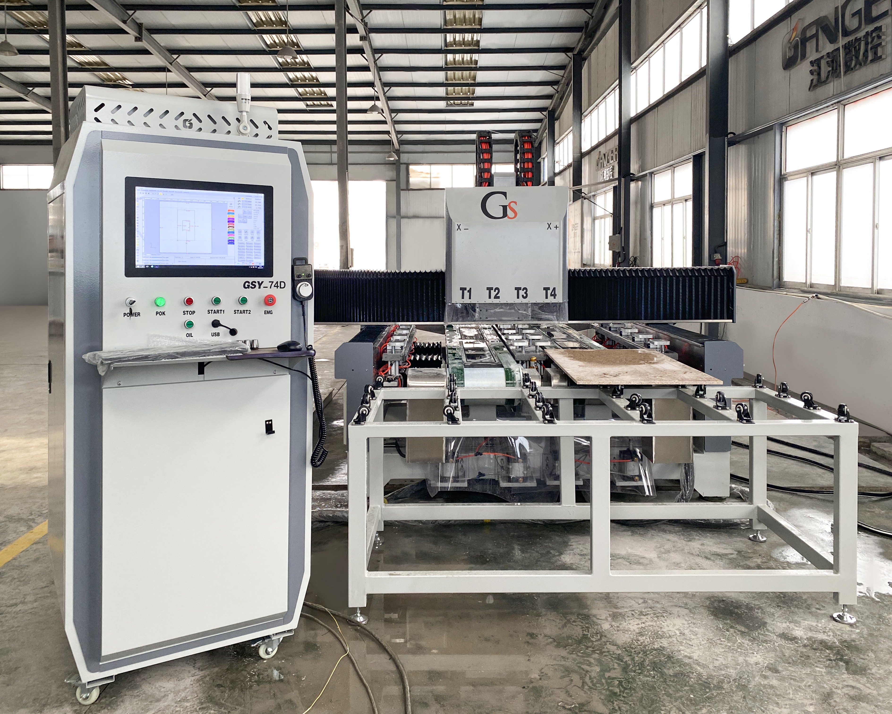 جهاز CNC لتقطيع حوض المطبخ من الكوارتز GSY-74D