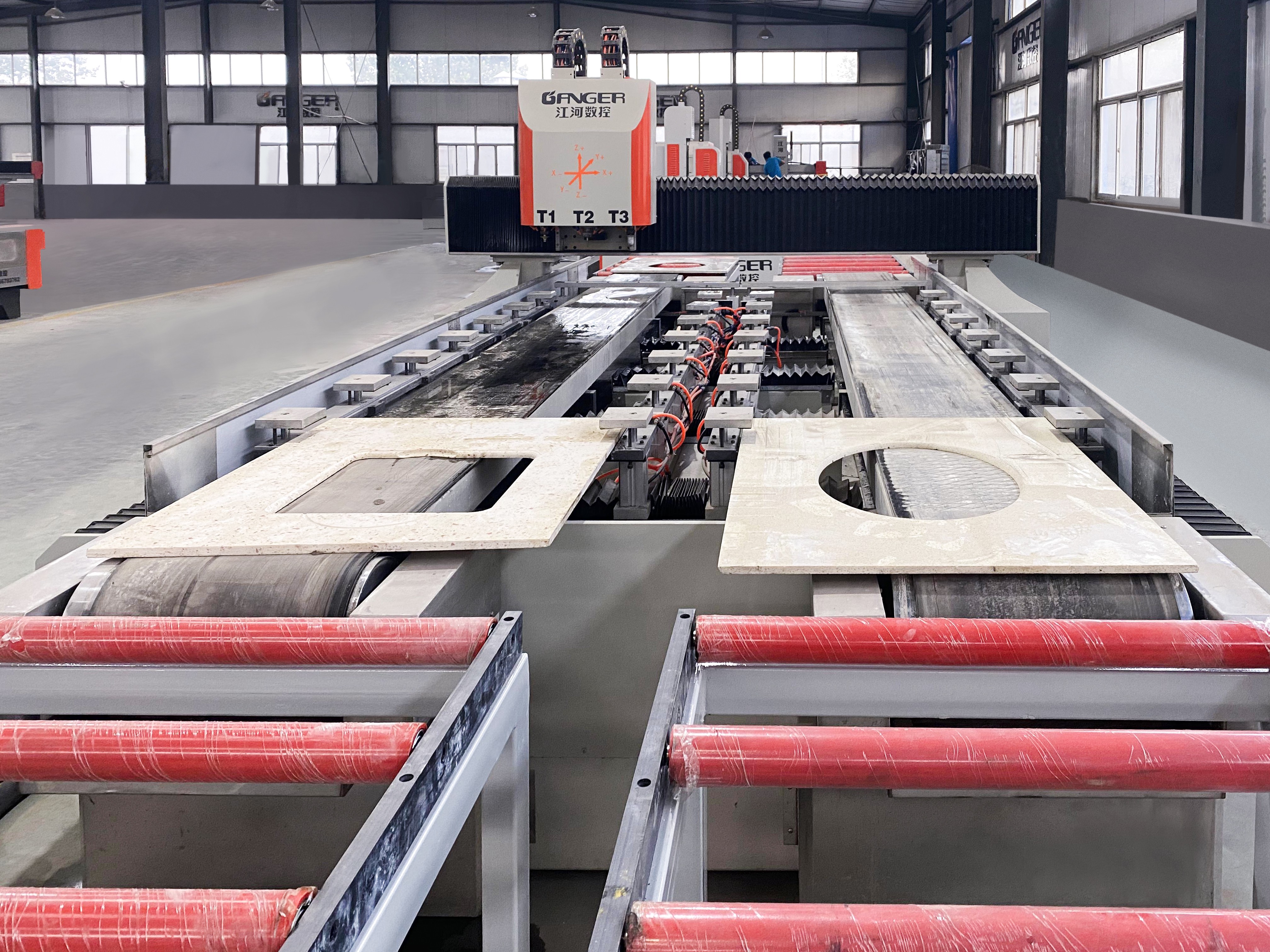 ماكينة CNC لتقطيع حوض المطبخ من الكوارتز GSY-83D