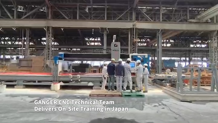 يُقدّم مهندس CNC من Ganger تدريبًا متخصصًا على GQ-3220DL في اليابان