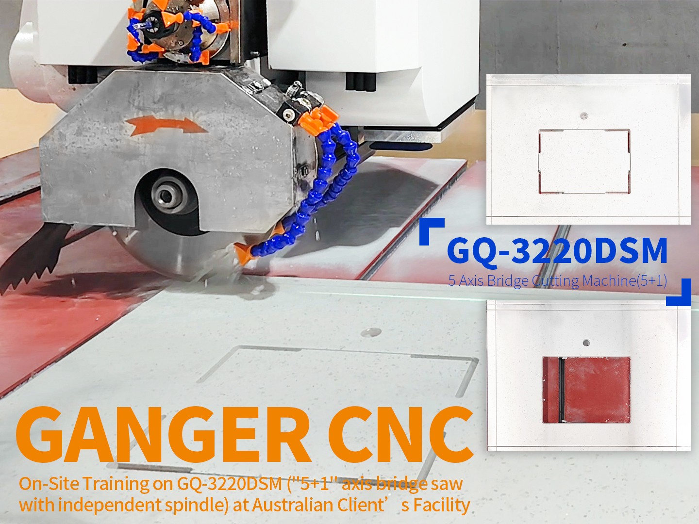 تدريب GANGER CNC في الموقع على GQ-3220DSM (