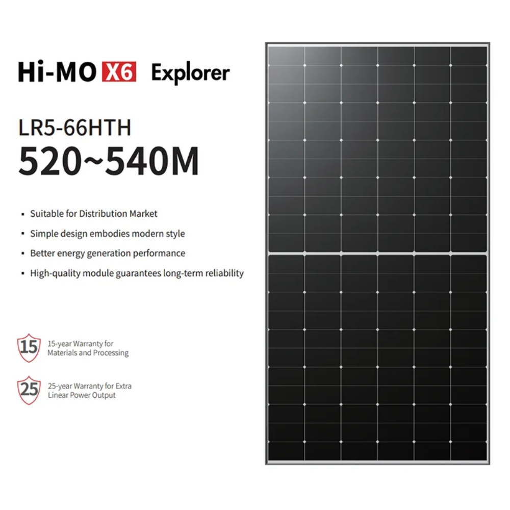 Longi Solar Hi-Mo X6 Explorer LR5-66HTH 520-540M