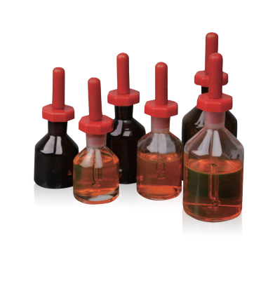 زجاجة قطارة زجاجية