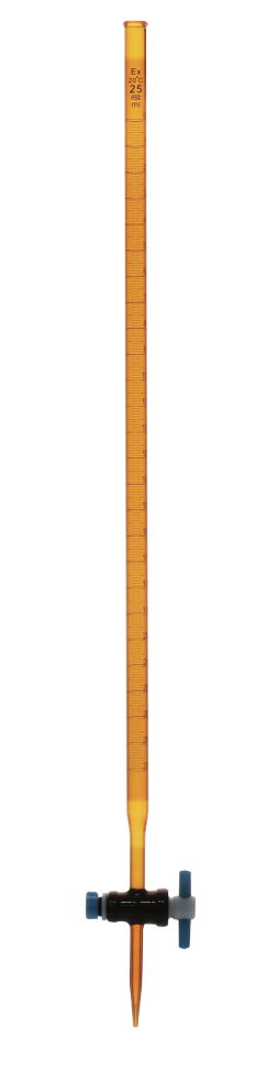 سحاحة بصمام PTFE - زجاج كهرماني