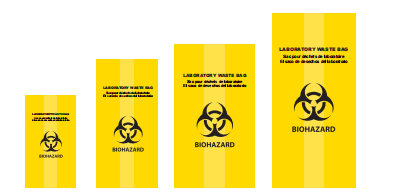 أكياس مختبر متنوعة للنفايات