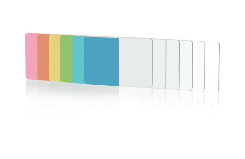 شرائح مجهرية ملونة