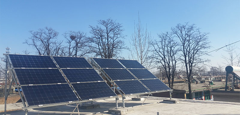 Residential distributed double-sided power generation station