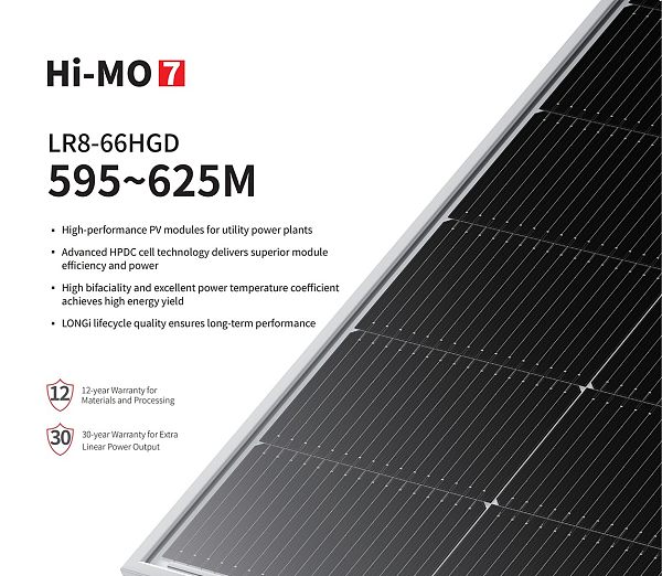 Hi-MO 7 LR8-66HGD 595 600 605 610 615 620 625M