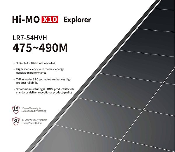 Hi-MO X10 Explorer LR7-54HVH 475 480 485 490M Hi-MO X10 Explorer LR7-54HVH 475 480 485 490M