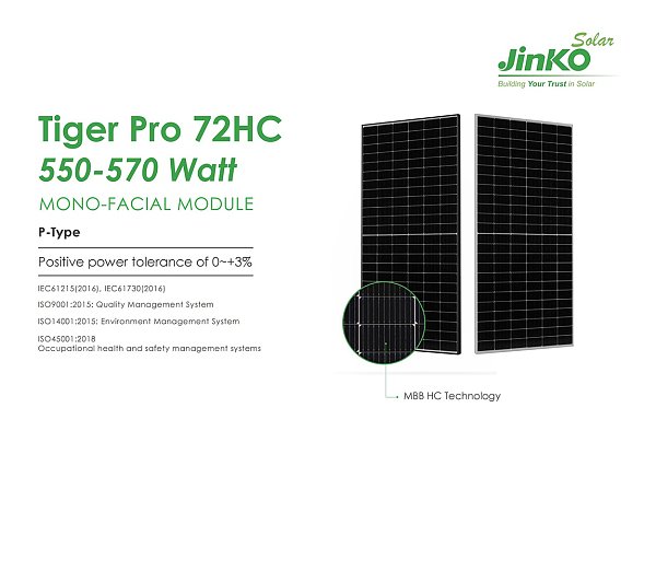 Tiger Pro 72HC 550 555 560 565 570W