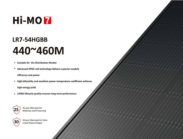Hi-MO 7 LR7-54HGBB 440~460M