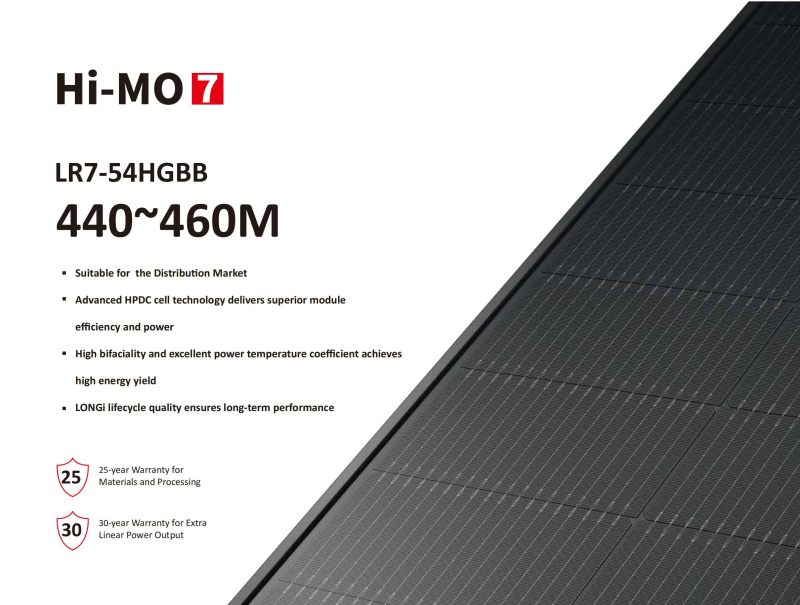 Hi-MO 7 LR7-54HGBB 440~460M Hi-MO 7 LR7-54HGBB 440~460M