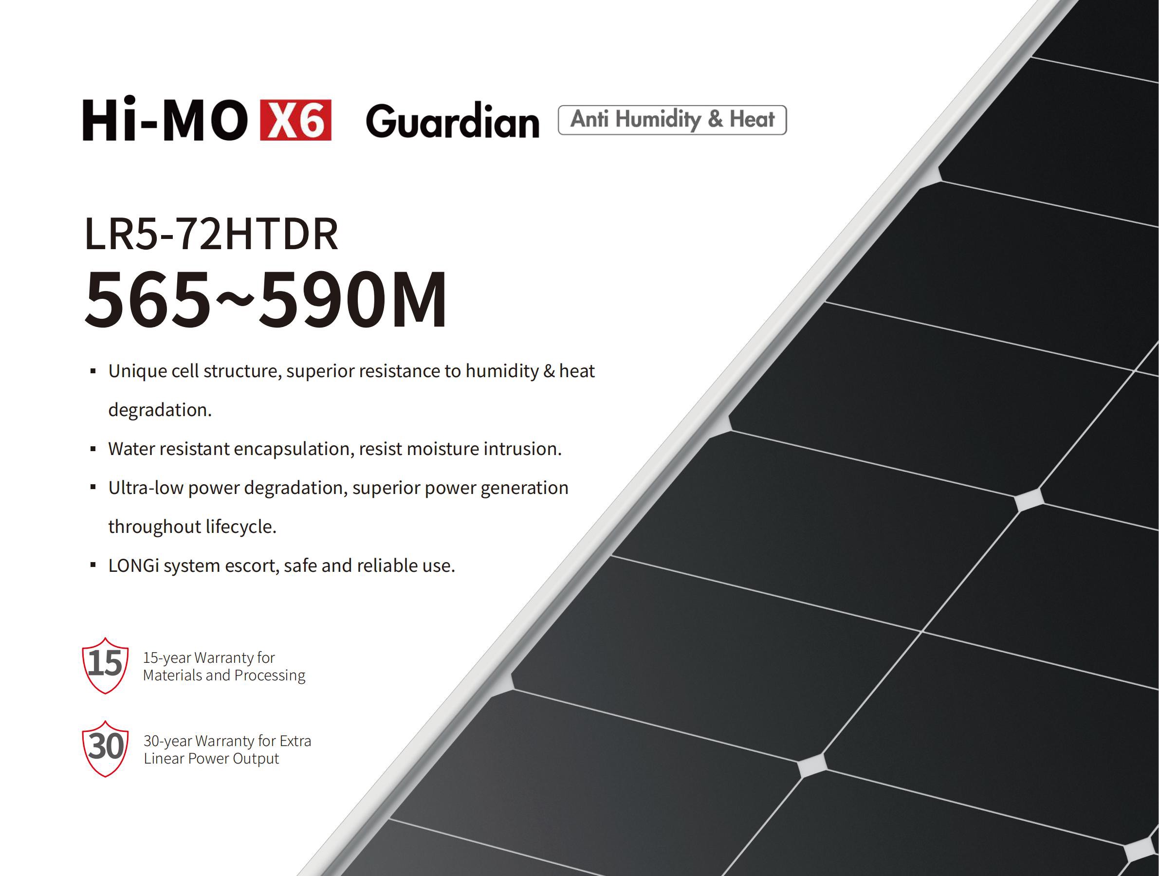 Hi-MO X6 Guardian LR5-72HTDR 565~590M