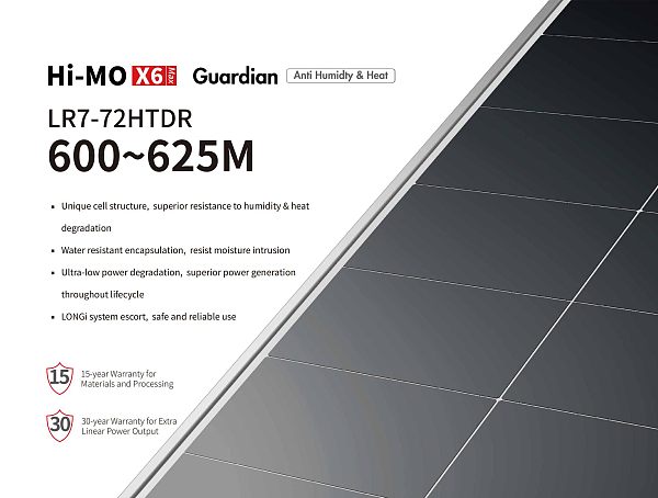 Hi-MO X6 Max Guardian LR7-72HTDR 600~625M