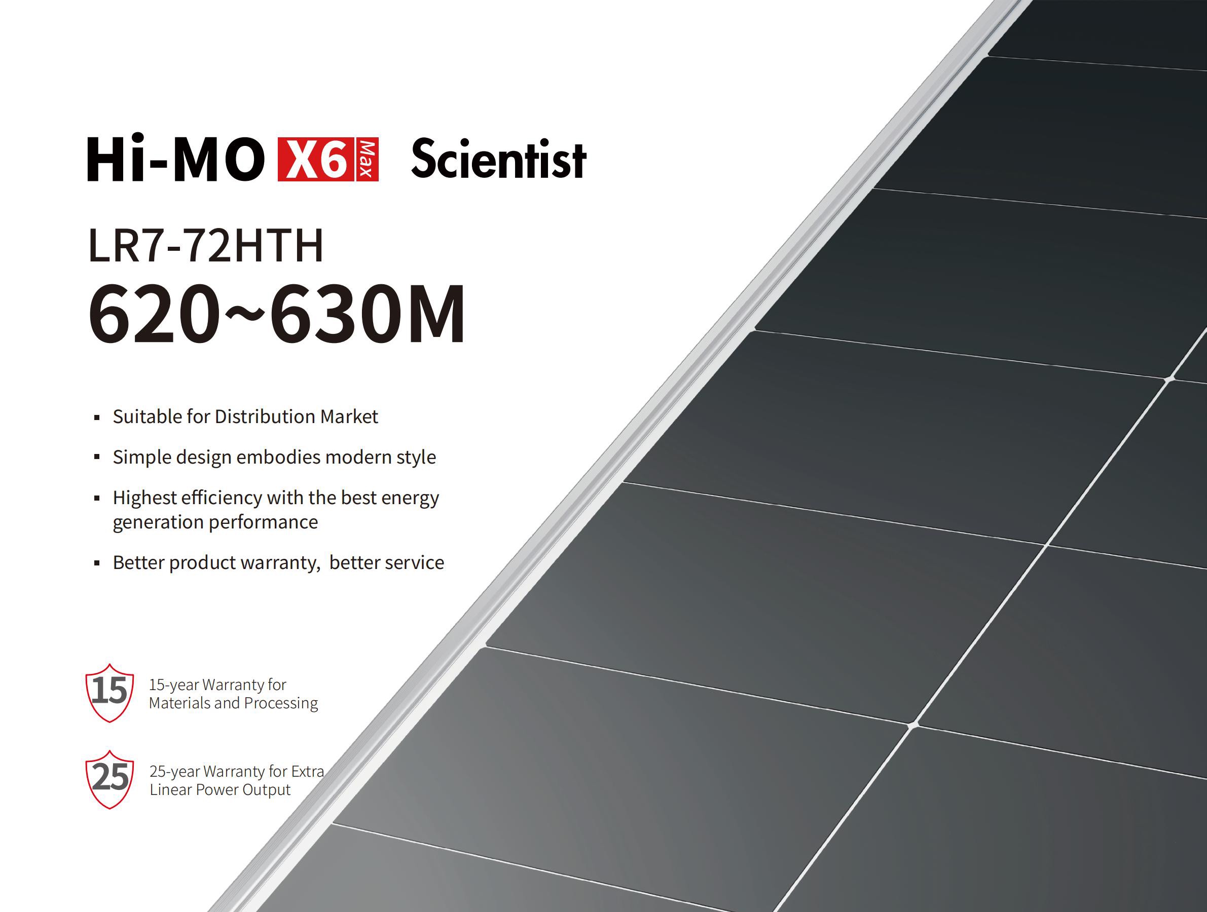 Hi-MO X6 Max Scientist LR7-72HTH 620~630M