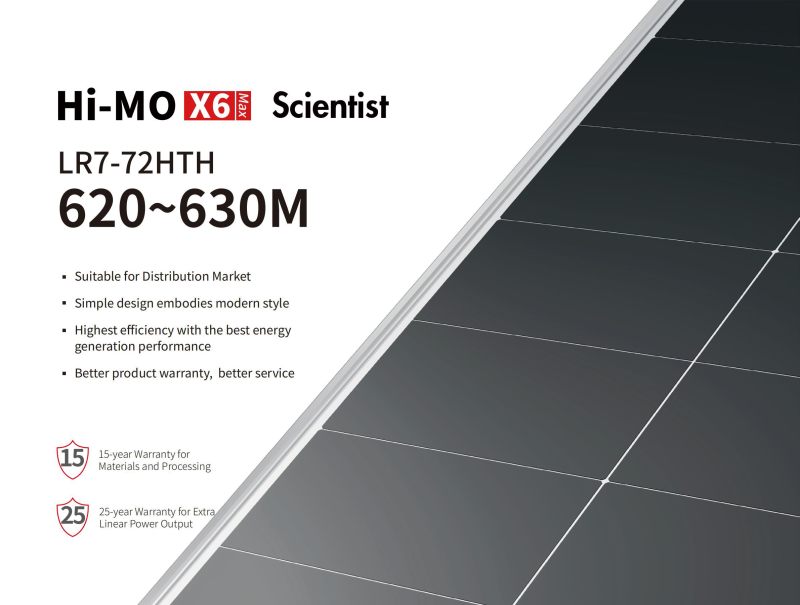 Hi-MO X6 Max Scientist LR7-72HTH 620~630M Hi-MO X6 Max Scientist LR7-72HTH 620~630M