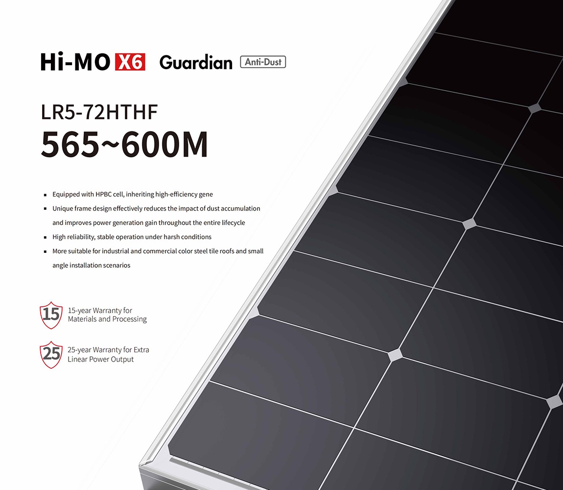 Hi-MO X6 Guardian LR5-72HTHF 565-600M