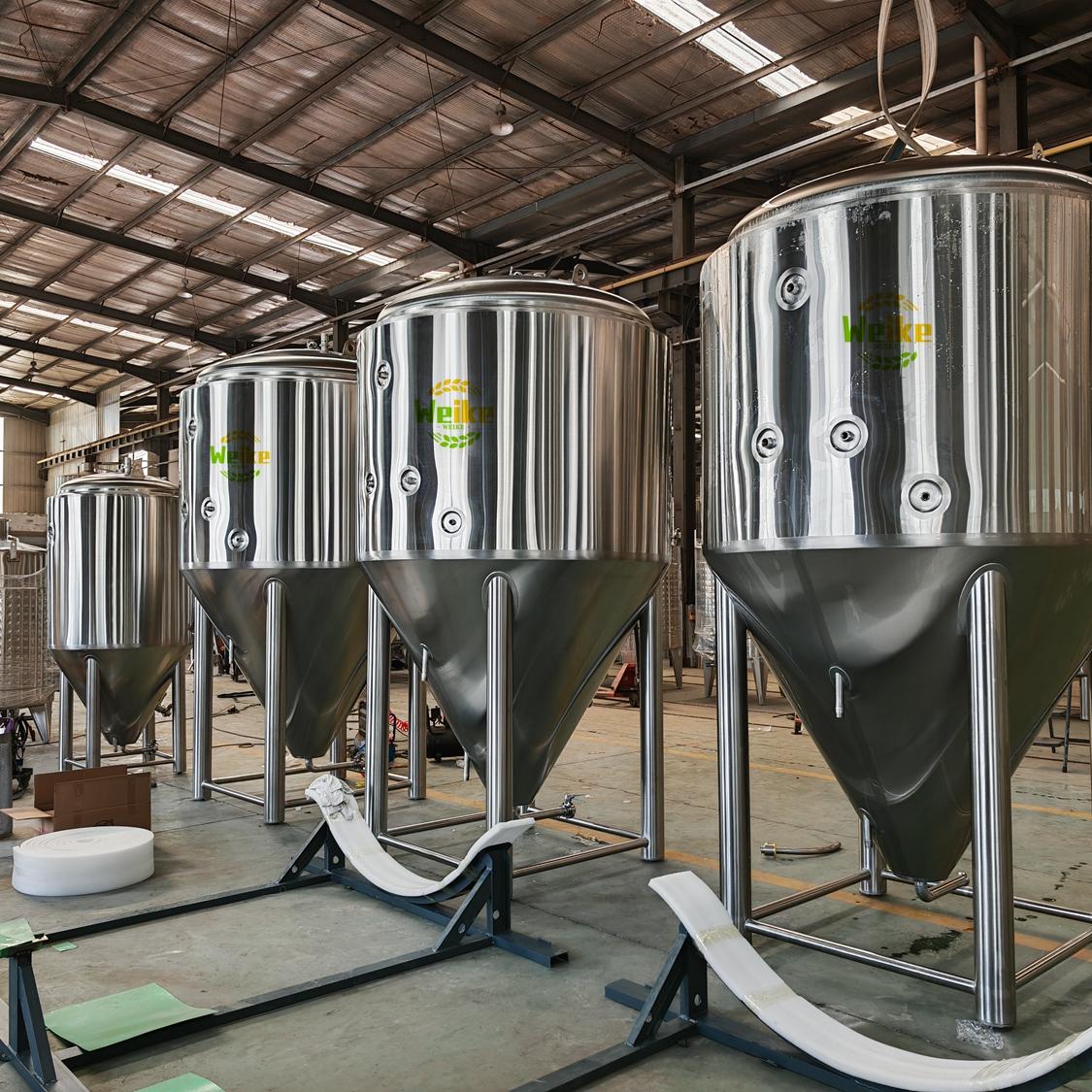 خزانات تخمير البيرة المزدوجة الجدار
