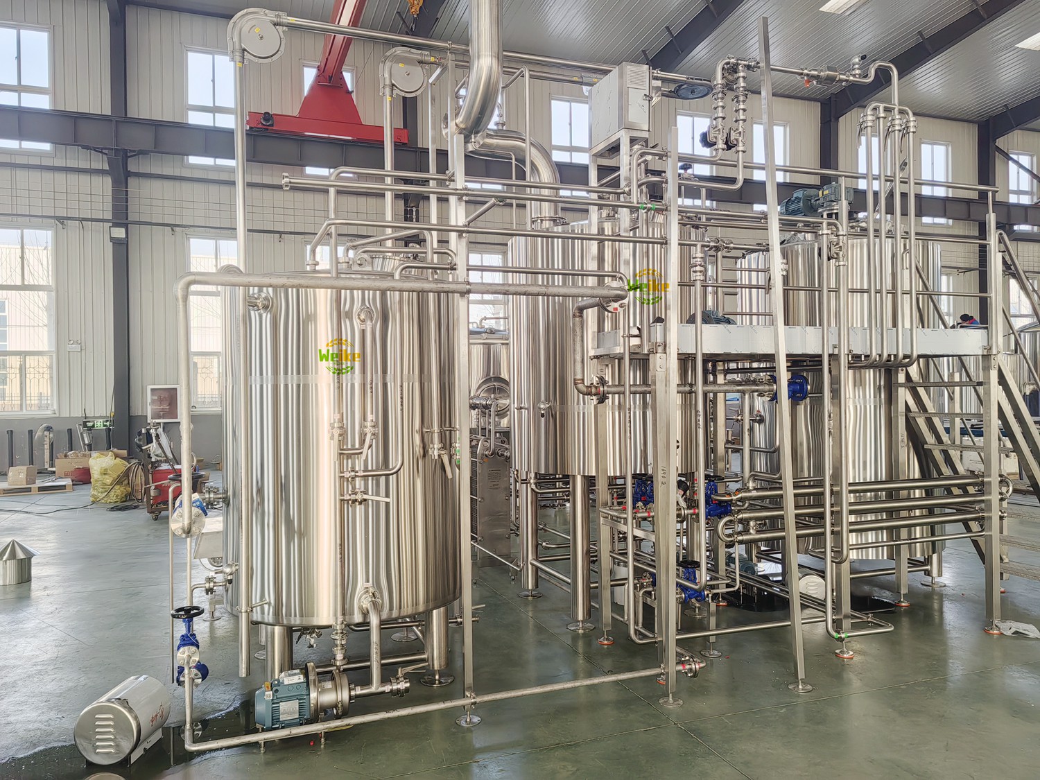 نظام تخمير البيرة ثنائي الأوعية