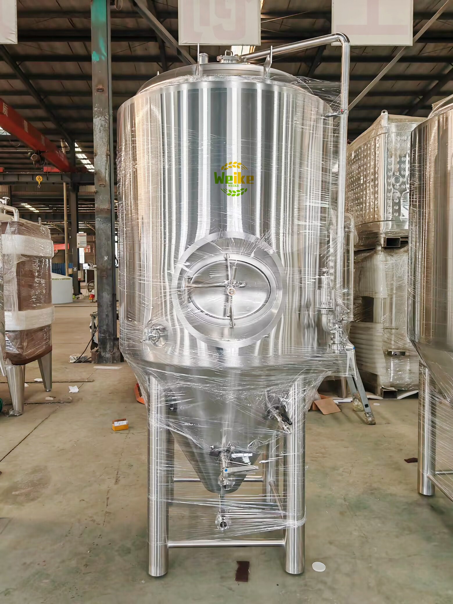 1000L خزان تخمير البيرة المبرد بالجاكيت