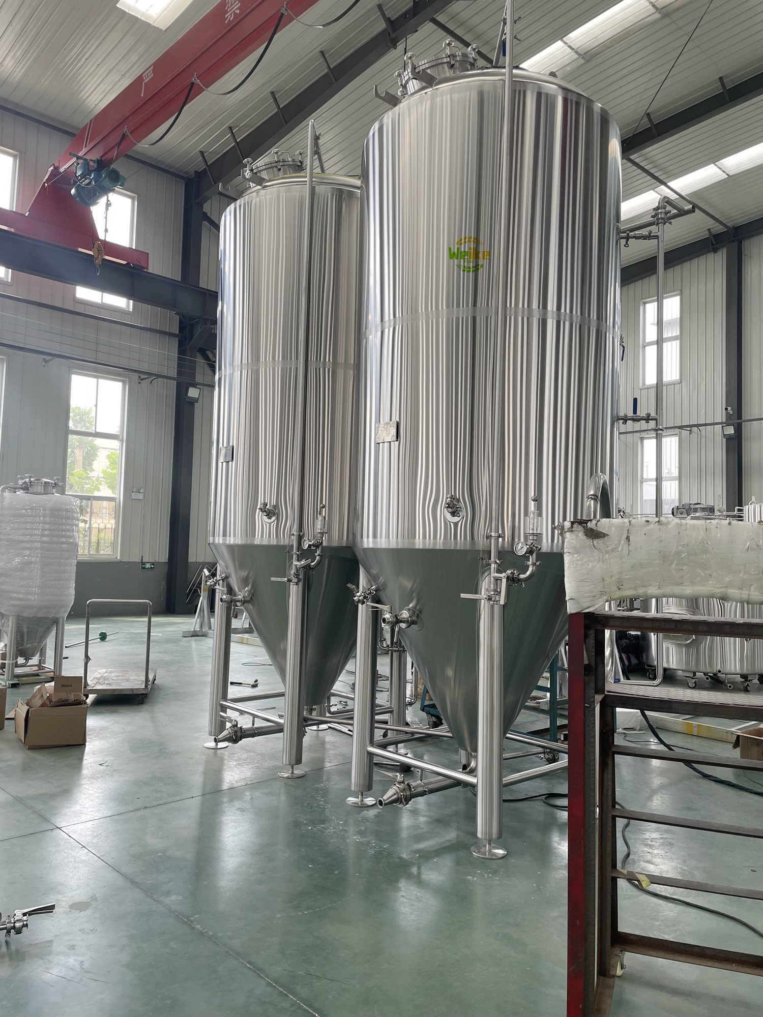 خزانات تخمير البيرة الصناعية