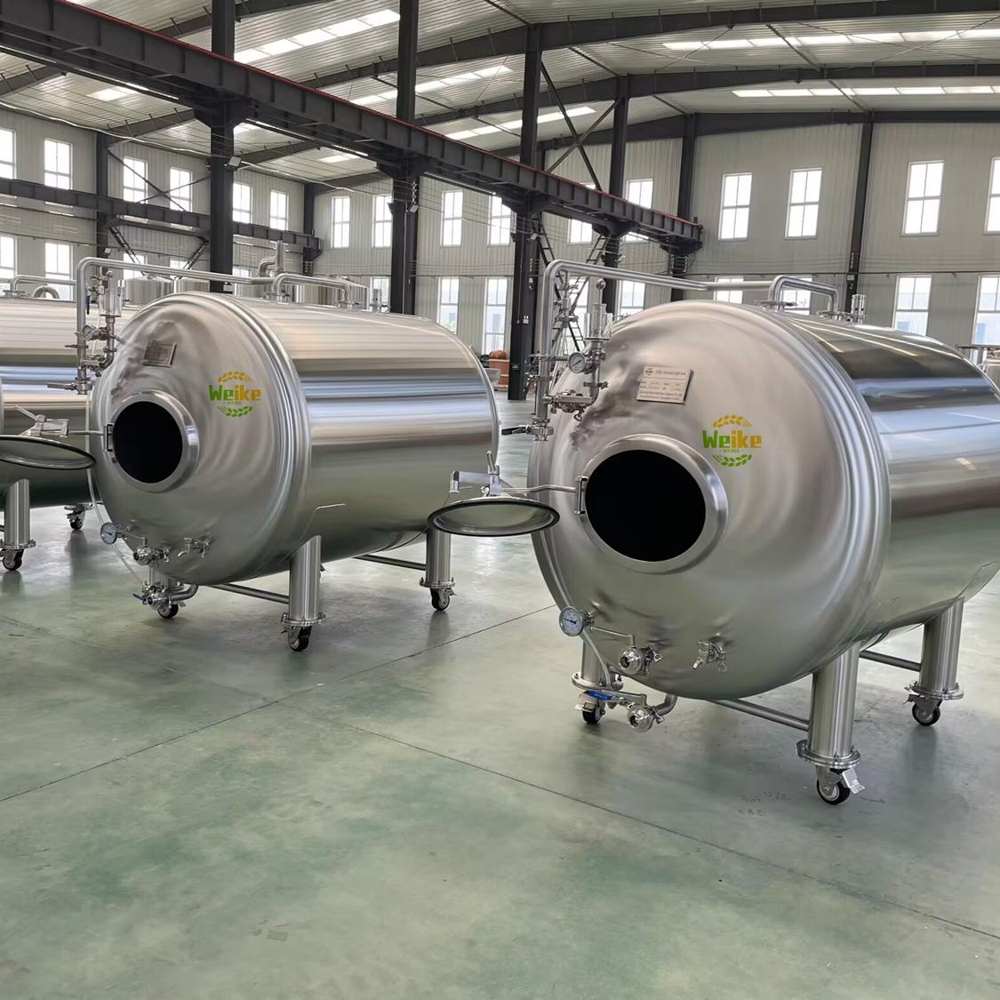 1000L خزان البيرة الفاتحة الأفقي