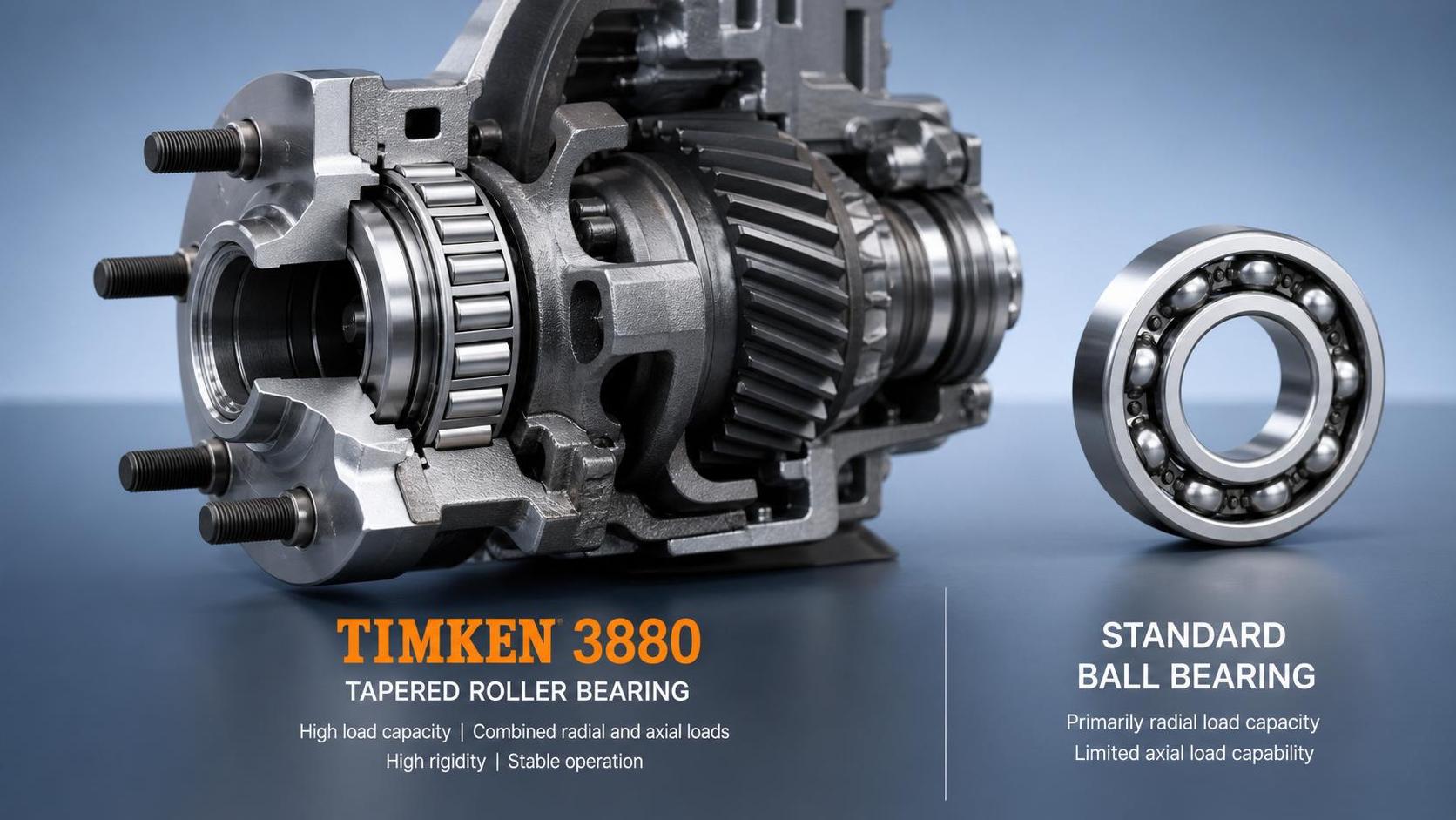 عندما تكون TIMKEN 3880 أفضل من محمل كروي