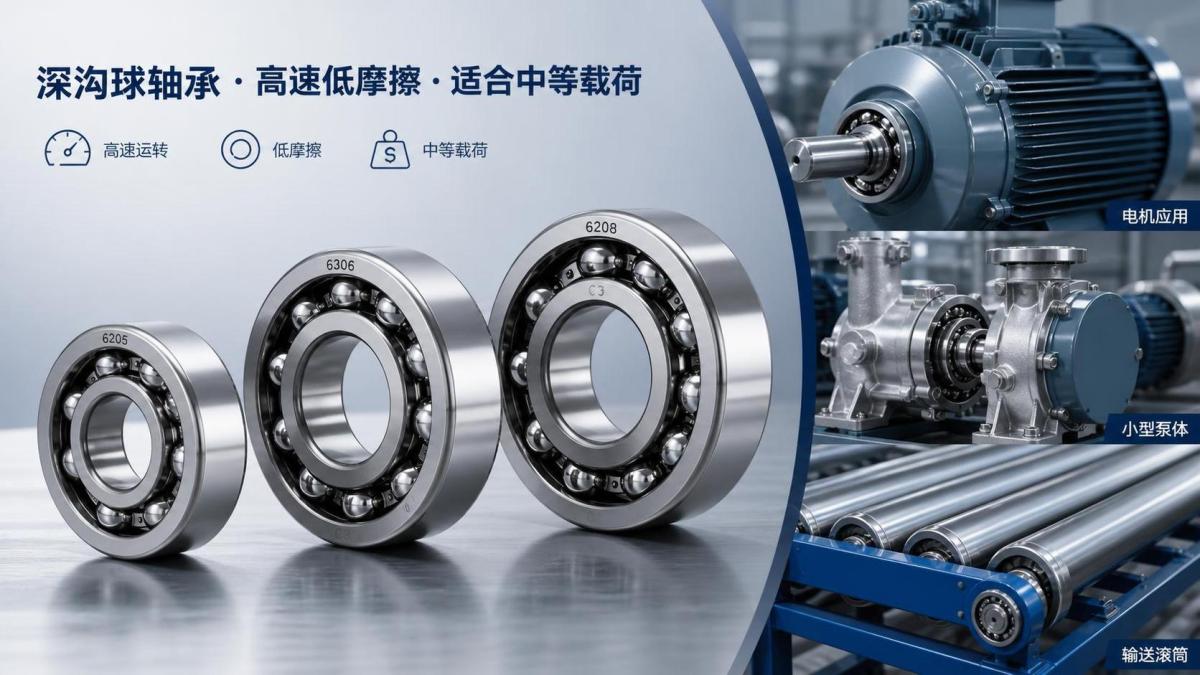 Deep Groove Ball Bearing Applications تطبيقات محامل كروية ذات أخدود عميق