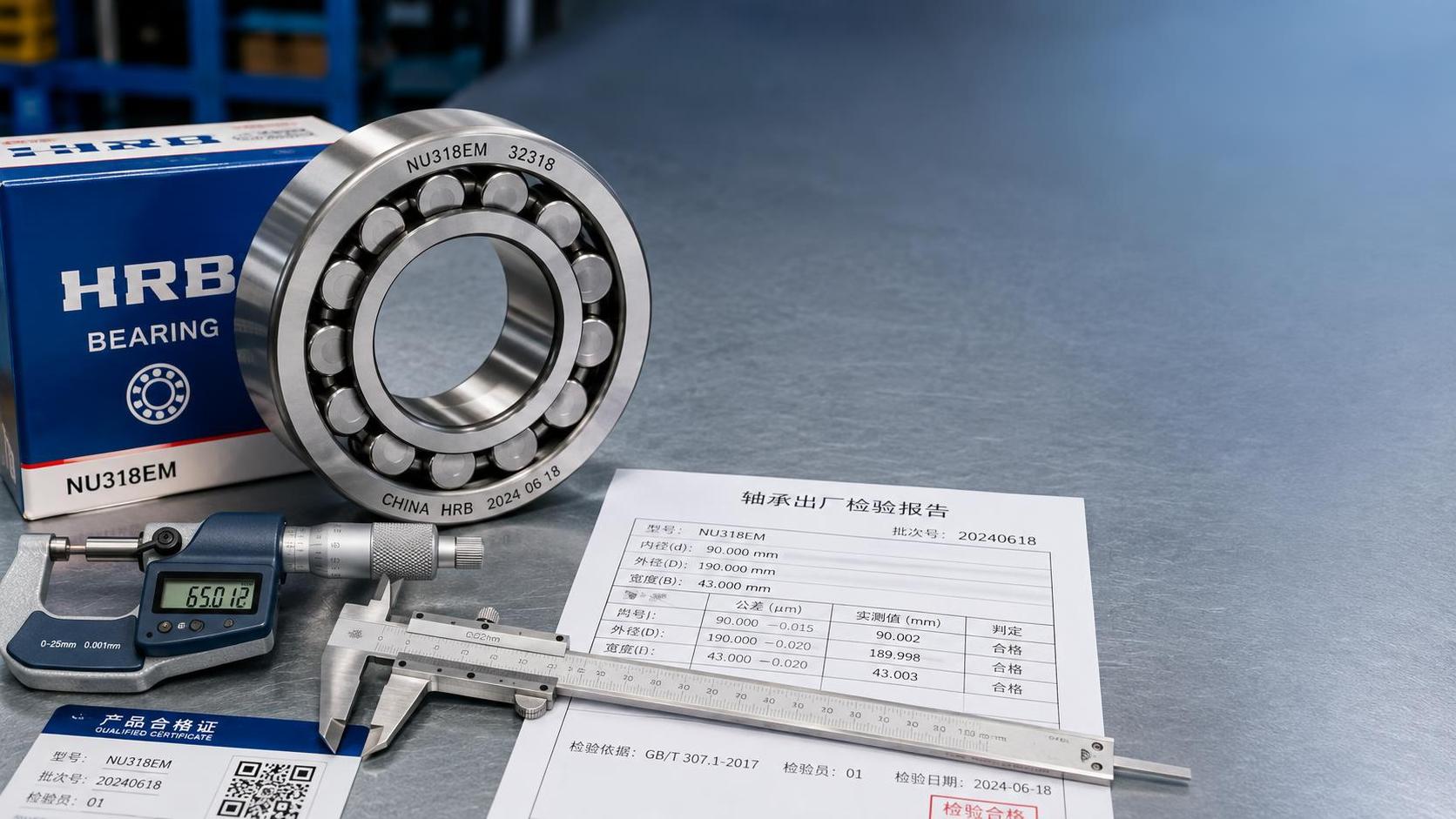 What incoming inspection should require from roller bearing suppliers