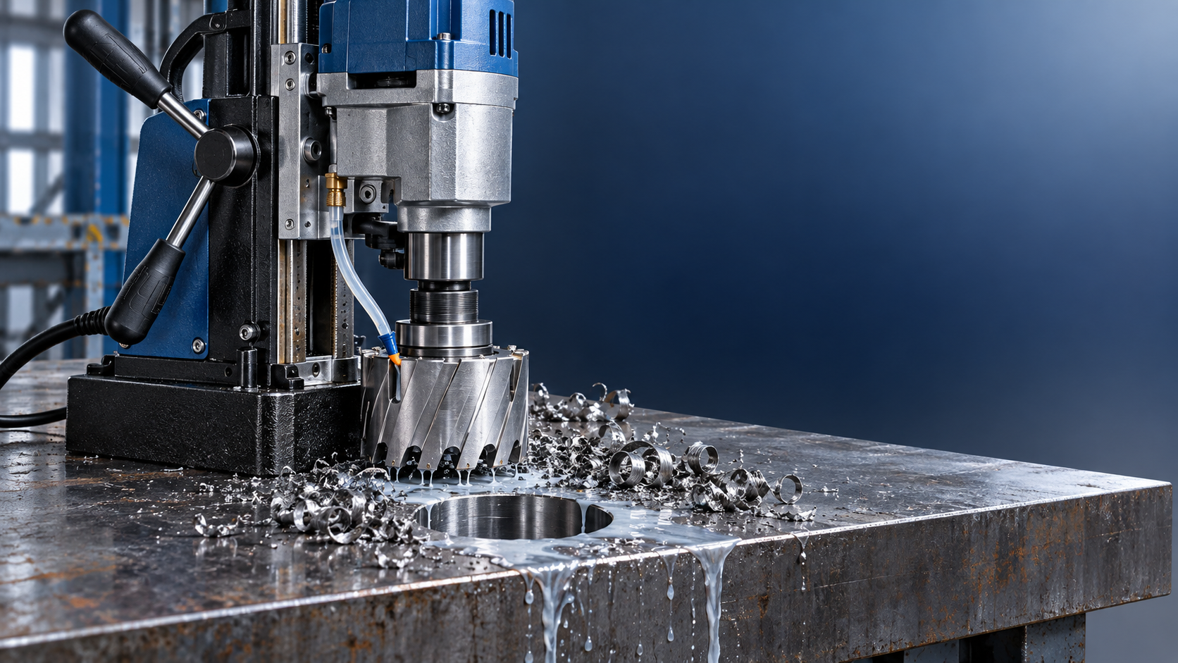 Choosing cutter diameters that match the Magnetic drill VD50 capacity اختيار أقطار القواطع التي تتوافق مع قدرة المثقاب المغناطيسي VD50