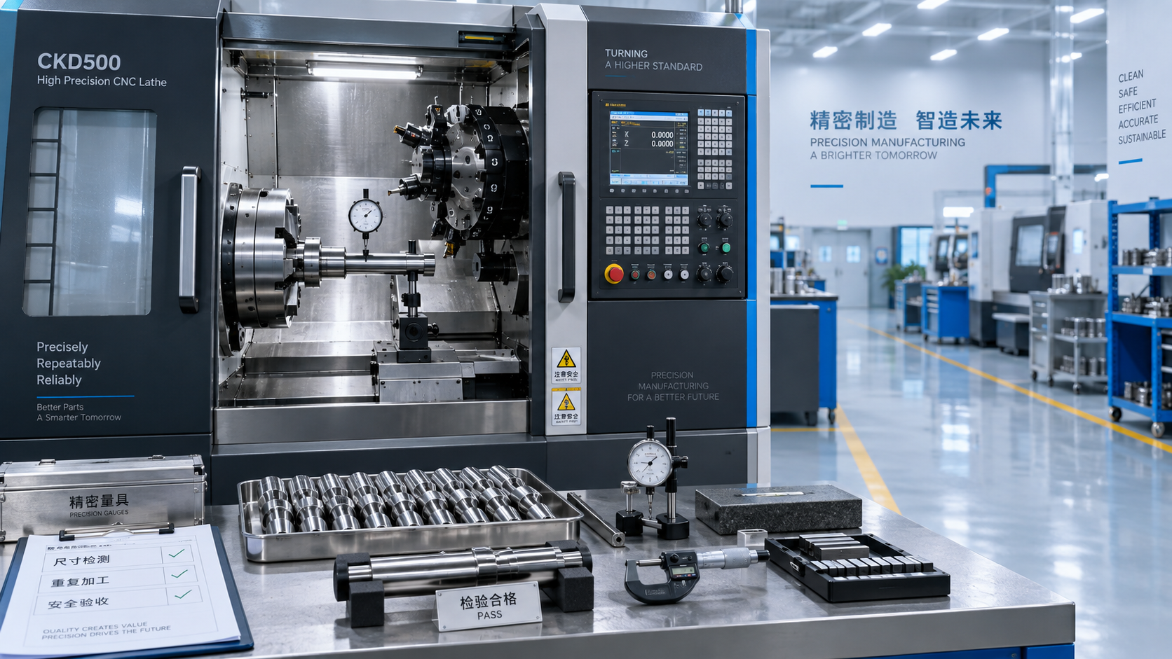ما الذي يجب أن يتضمنه اختبار قبول المورد لمخرطة CNC ذات السرير المائل؟