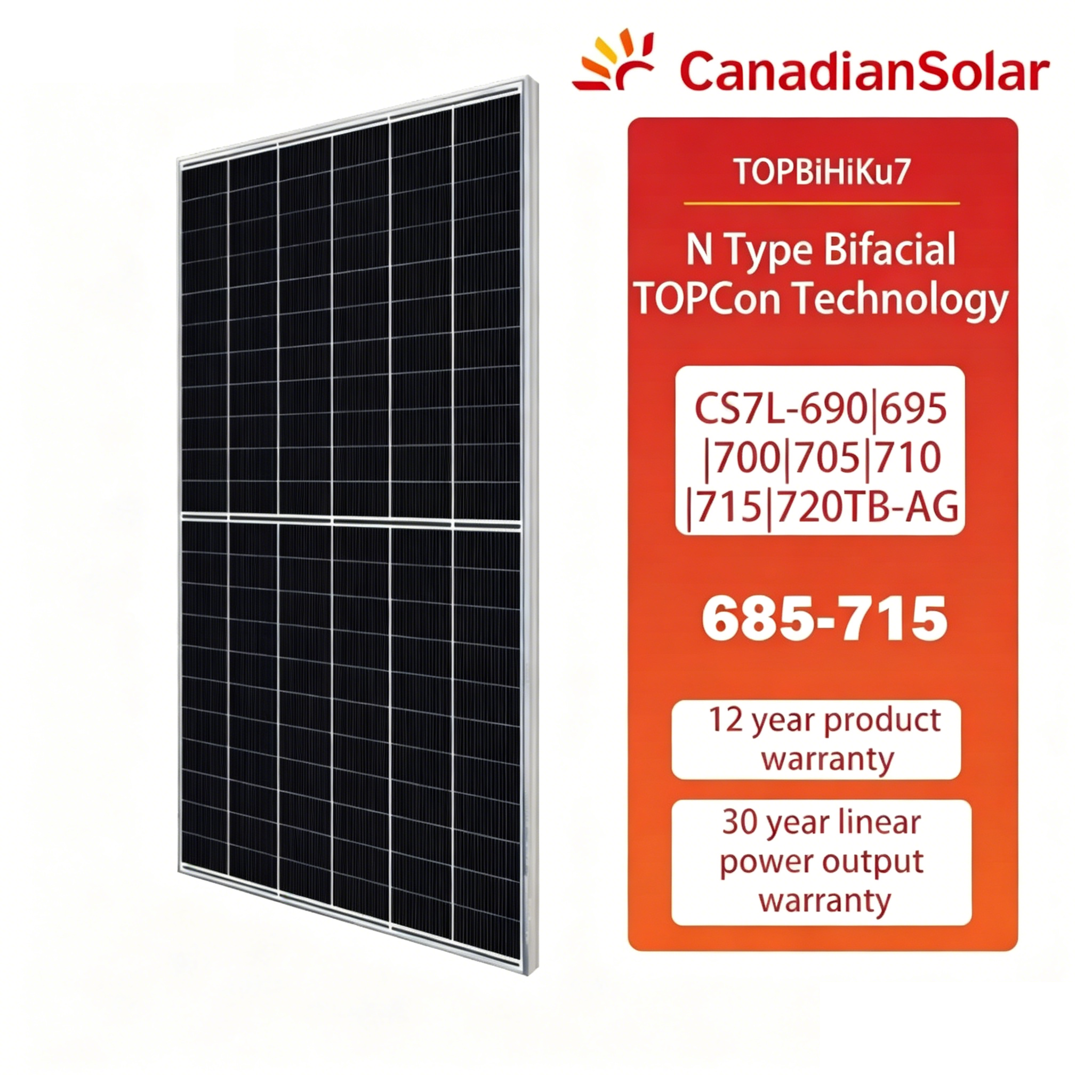 Canadian Solar TOPBiHiKu7 685-715w
