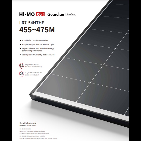 Longi Solar LR7-54HTHF 455-475M