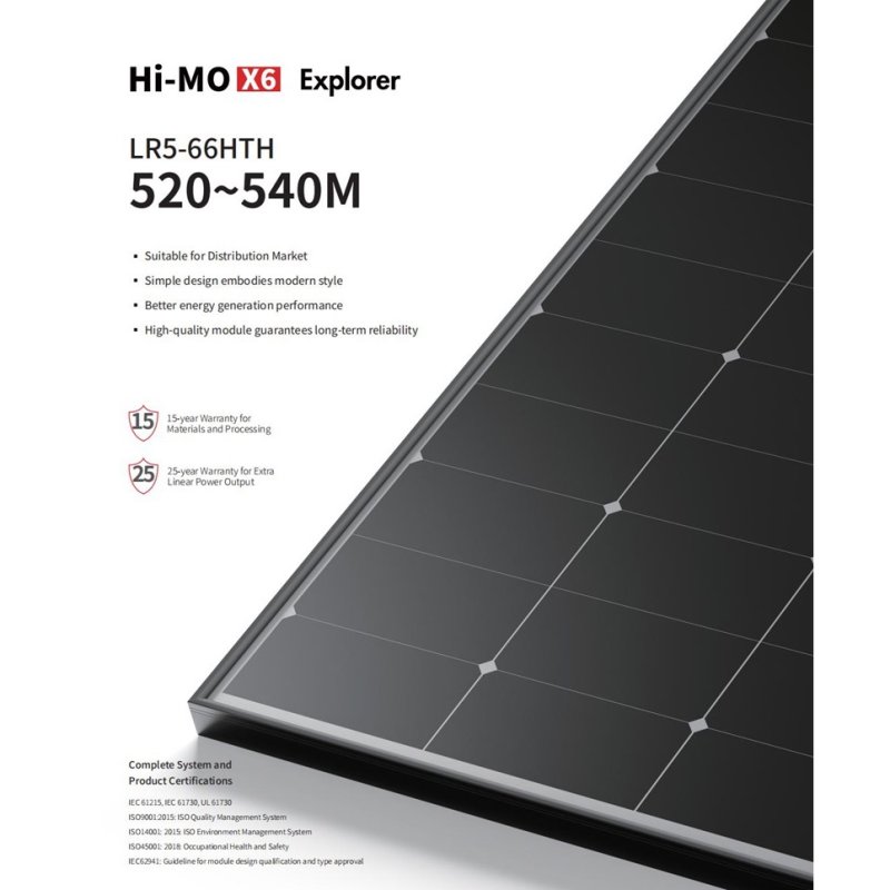 Longi Solar LR5-66HTH 520-540M