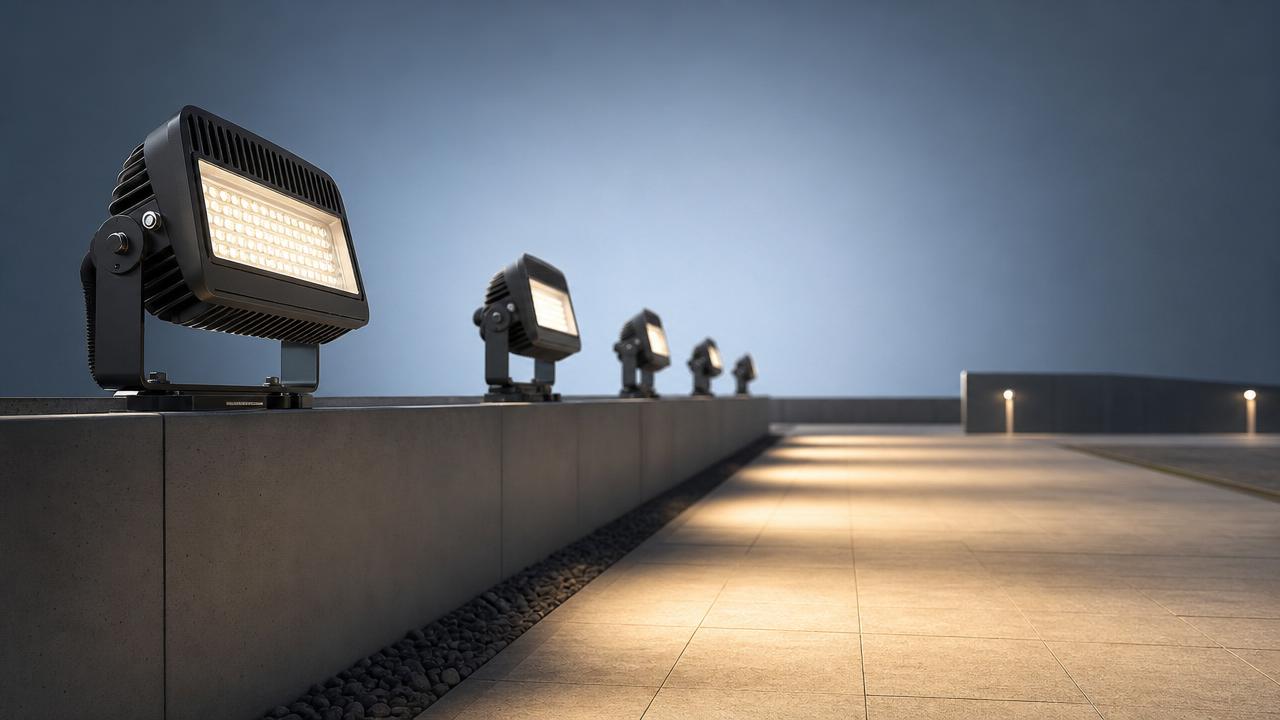 دليل مواصفات كشافات LED: شدة الإضاءة (لومن)، وانتشار الشعاع، ودرجة حرارة اللون، وتصنيف الحماية من دخول الماء والغبار (IP).