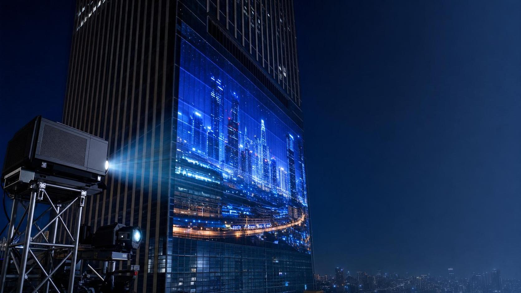 كيفية اختيار جهاز عرض هندسي ليزري للواجهات الخارجية الكبيرة