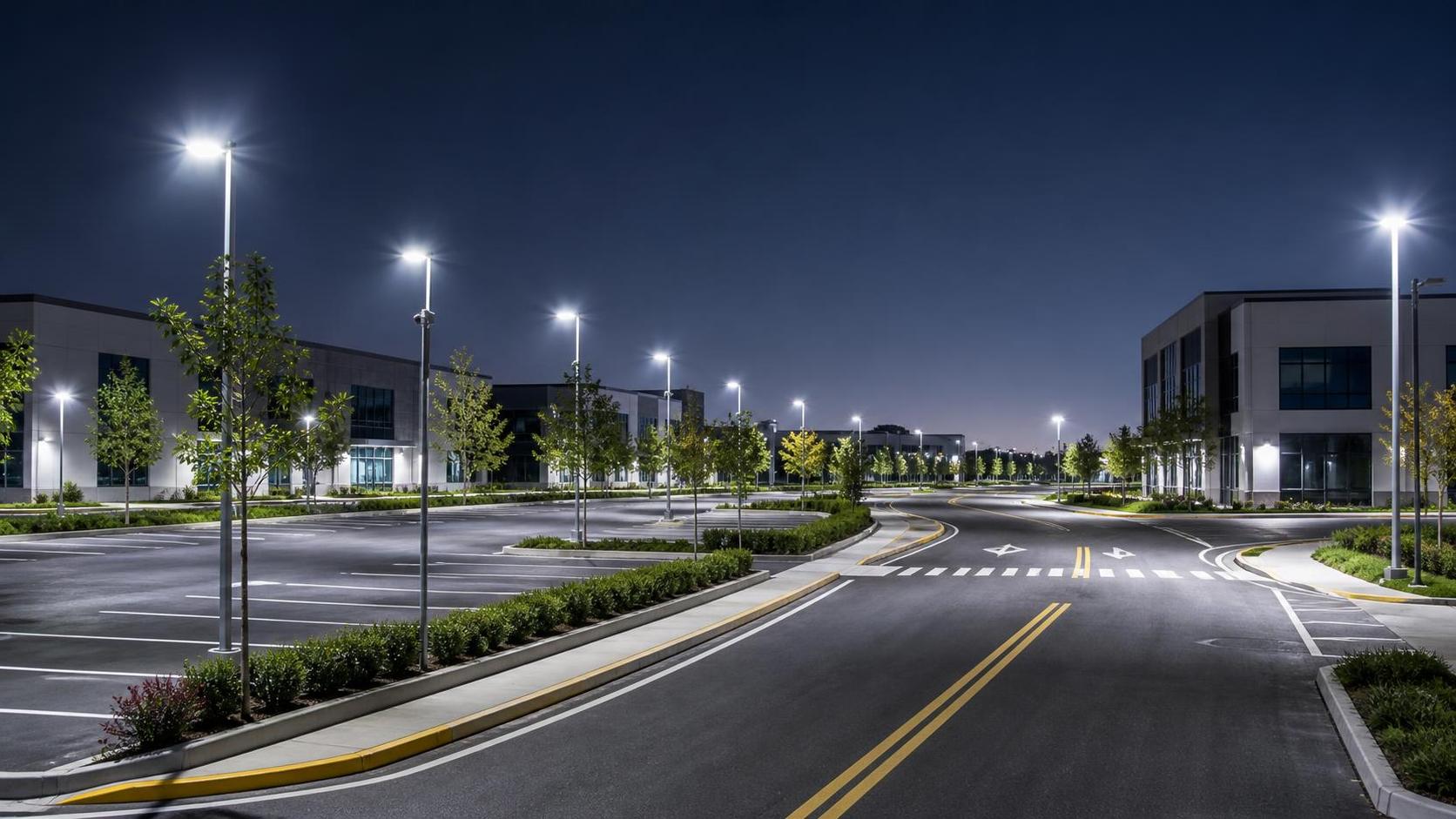 نصائح لتخطيط إضاءة LED الخارجية لمواقف السيارات وطرق الوصول