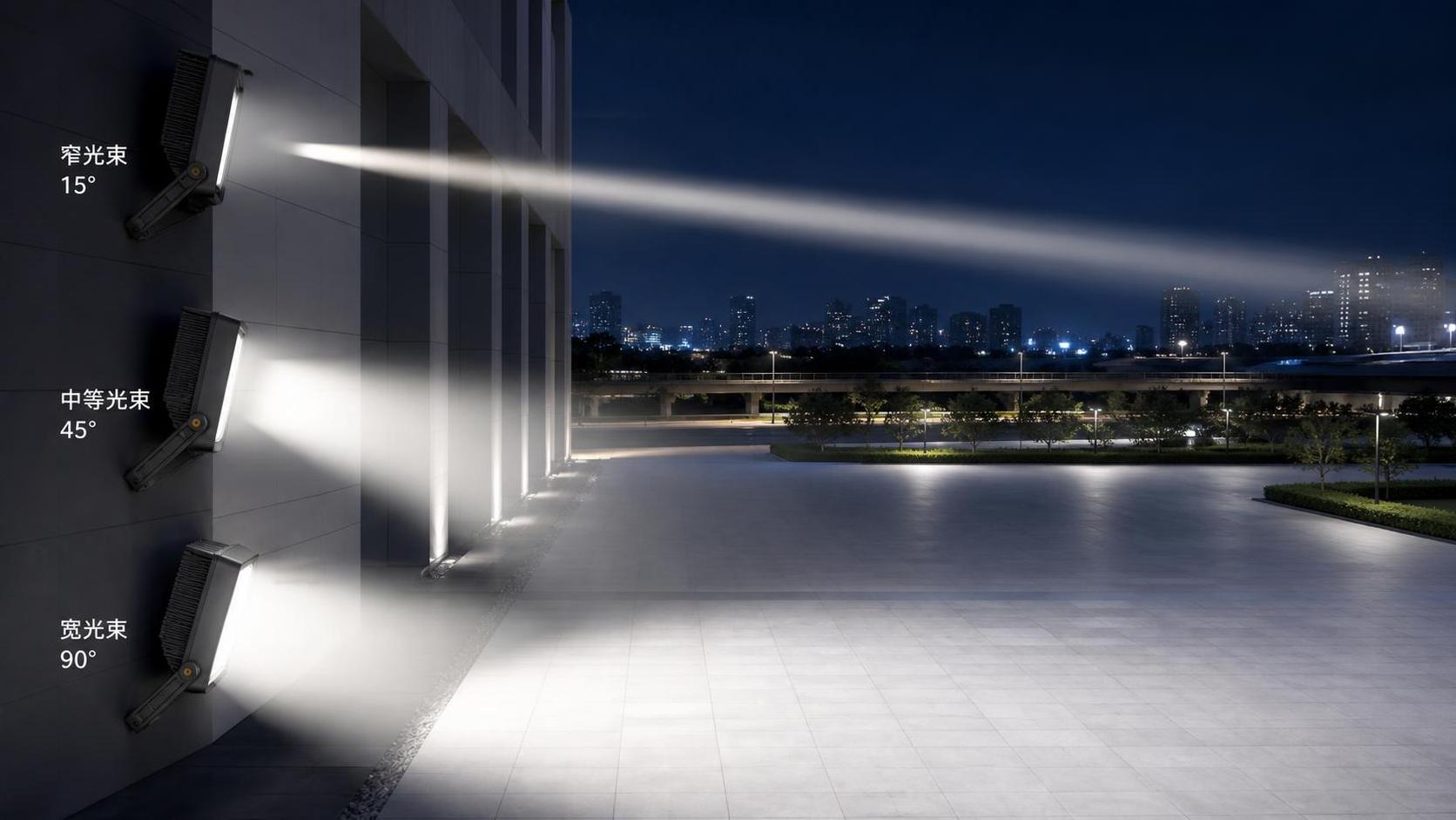 ما زاوية توزيع الضوء الأنسب لتركيب كشاف LED عالي القدرة؟