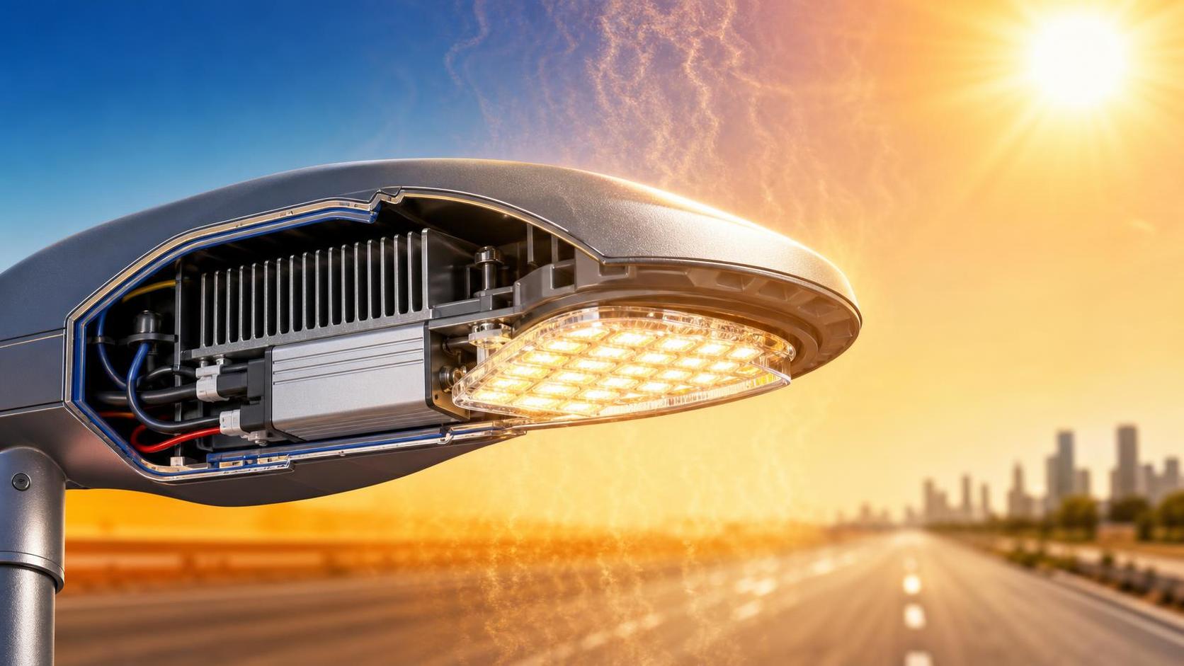 ما أسباب تعطل مشغلات مصابيح الشوارع LED مبكرًا في المناخات الحارة