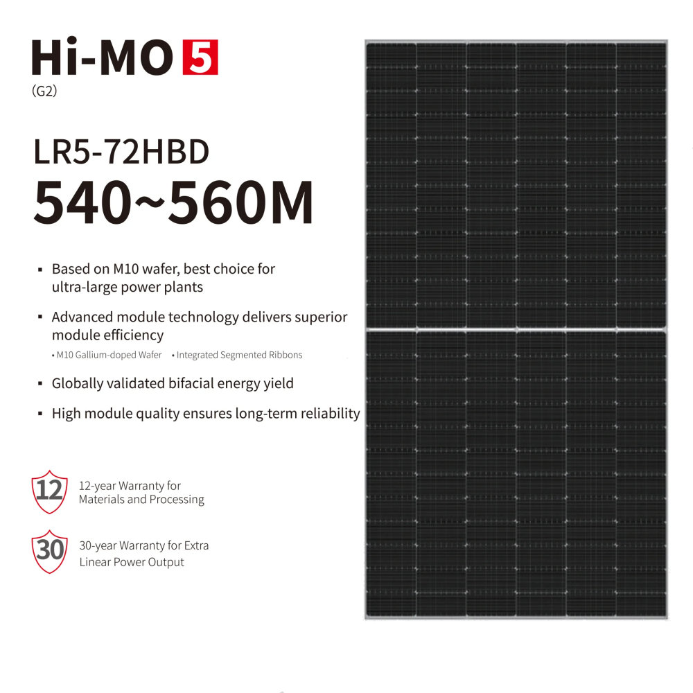 Longi Solar Hi-MO 5   LR5-72HBD  540-560M 